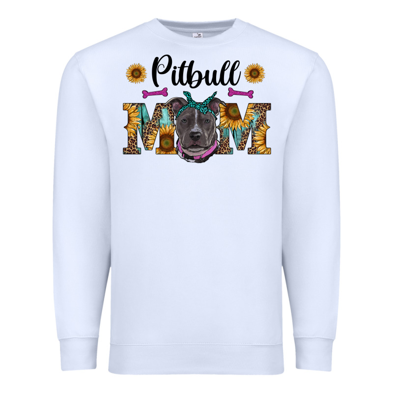 Western Pitbull Mom Premium Sweatshirt by RanaPortraitStore | Teevron