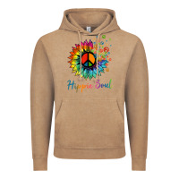Vintage Coffee daisy peace sign hippie soul retro hippie flower lovers t shirt Vintage Hoodie - baoMotion