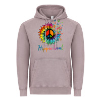 Vintage Zinc daisy peace sign hippie soul retro hippie flower lovers t shirt Vintage Hoodie - baoMotion