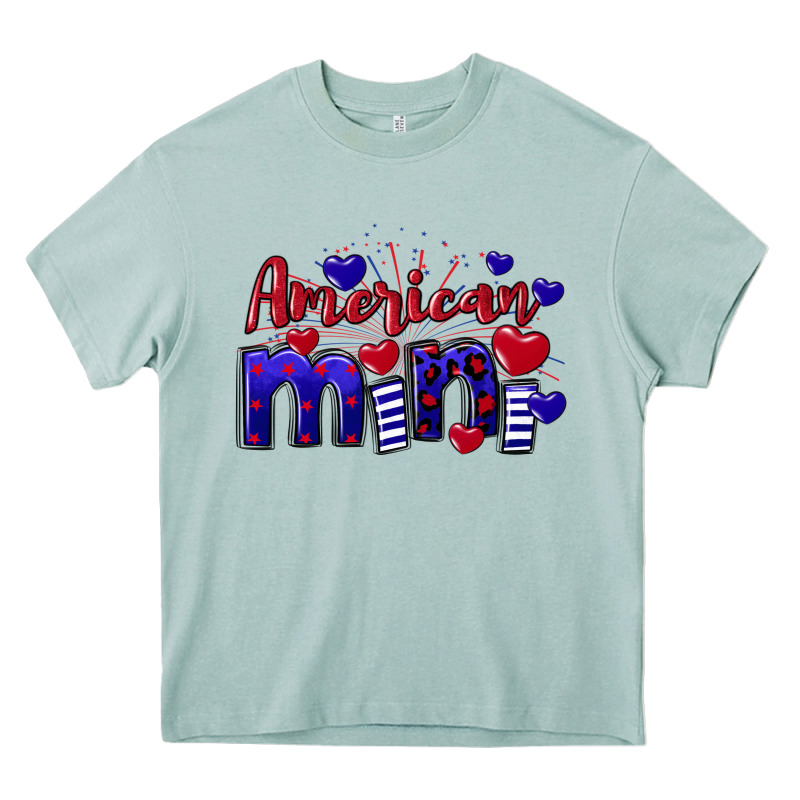 American Mini  4th Of July Heavy Core Tee by CowGirlArtShop | Teevron