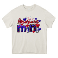 Cream American Mini  4th of July Heavy Core Tee - CowGirlArtShop