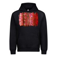 Black Valentine's Day Brushstrokes Urban Hoodie - RanaPortraitStore