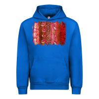 Cobalt Valentine's Day Brushstrokes Urban Hoodie - RanaPortraitStore