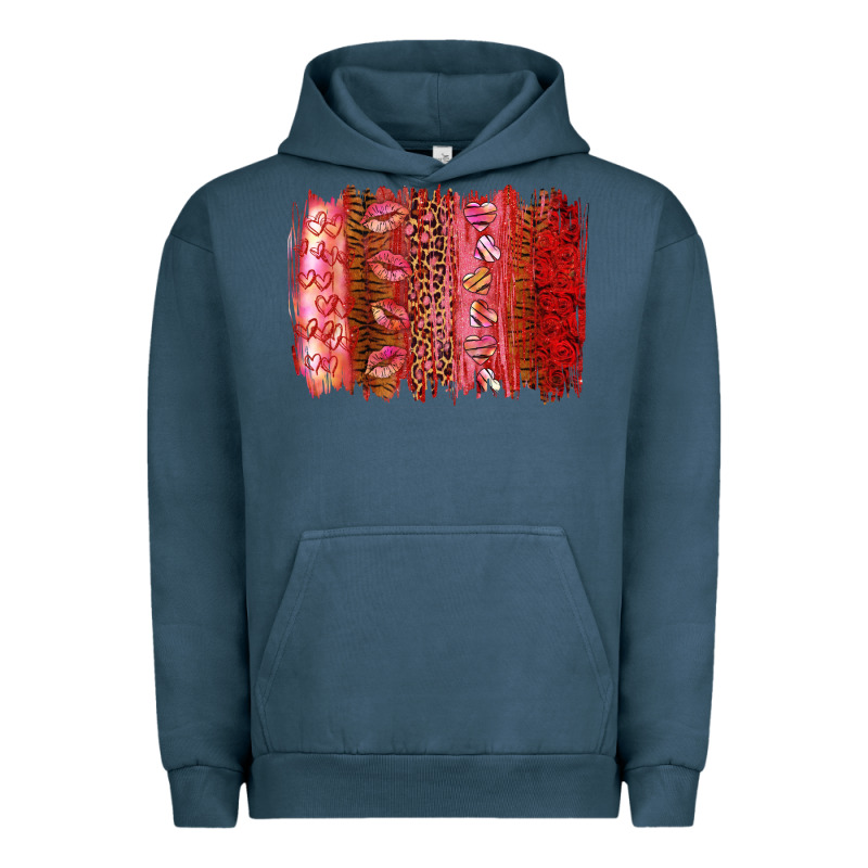 Valentine's Day Brushstrokes Urban Hoodie by RanaPortraitStore | Teevron