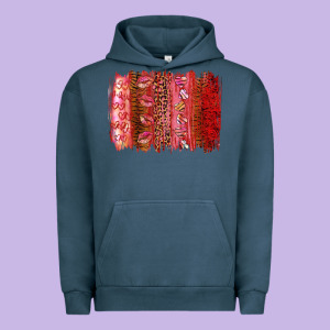 Valentine's Day Brushstrokes Urban Hoodie Designed By Ranaportraitstore