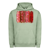 Pigment Oil Green Valentine's Day Brushstrokes Urban Hoodie - RanaPortraitStore