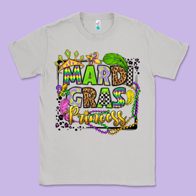 Mardi Gras Princess Classic Tee Designed By Oliviacreatesart
