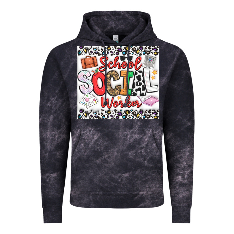 School Social Worker Vintage Hoodie by CowhideDigitalArt | Teevron