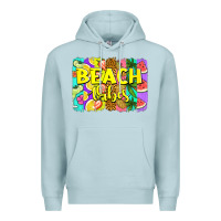 Blue Mist beach vibes summer brushstroke Premium Hoodie - Jasminsmagicworld