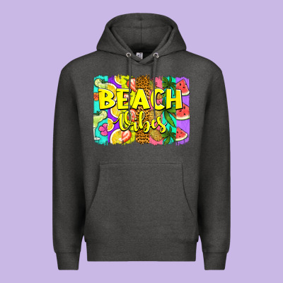 Beach Vibes Summer Brushstroke Premium Hoodie Designed By Jasminsmagicworld