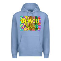 Colony Blue beach vibes summer brushstroke Premium Hoodie - Jasminsmagicworld