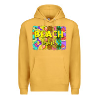Mustard beach vibes summer brushstroke Premium Hoodie - Jasminsmagicworld