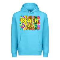 Ocean Blue beach vibes summer brushstroke Premium Hoodie - Jasminsmagicworld