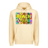 Pina Colada beach vibes summer brushstroke Premium Hoodie - Jasminsmagicworld