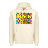 Sandshell beach vibes summer brushstroke Premium Hoodie - Jasminsmagicworld