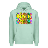Seafoam beach vibes summer brushstroke Premium Hoodie - Jasminsmagicworld