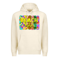 Tofu beach vibes summer brushstroke Premium Hoodie - Jasminsmagicworld