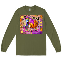 Army Green 1st Halloween Long Sleeve Tee - CowhideDigitalArt