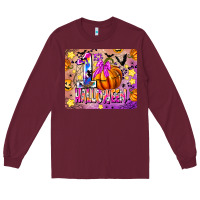 Burgundy 1st Halloween Long Sleeve Tee - CowhideDigitalArt