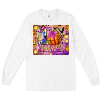 White 1st Halloween Long Sleeve Tee - CowhideDigitalArt