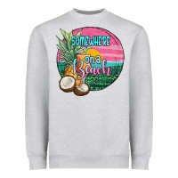 Heather Grey somewhere on a beach Heavyweight Sweatshirt - JahusDesignShop