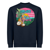 Navy somewhere on a beach Heavyweight Sweatshirt - JahusDesignShop