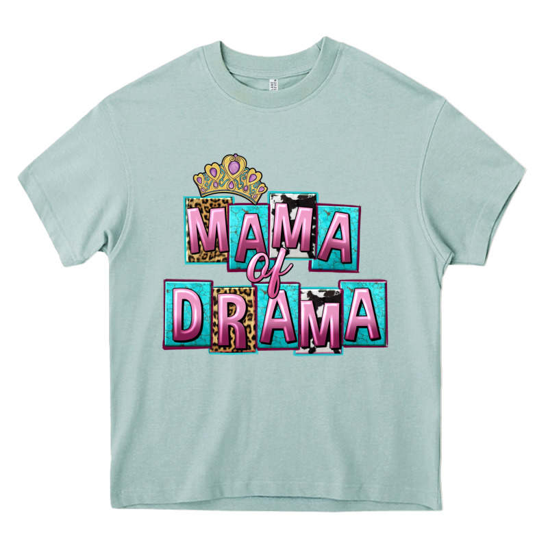Mama Of Drama Mother's Day Heavy Core Tee by CowGirlArtShop | Teevron