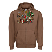 Chestnut merry christmas Zipper Hoodie - JahusDesignShop
