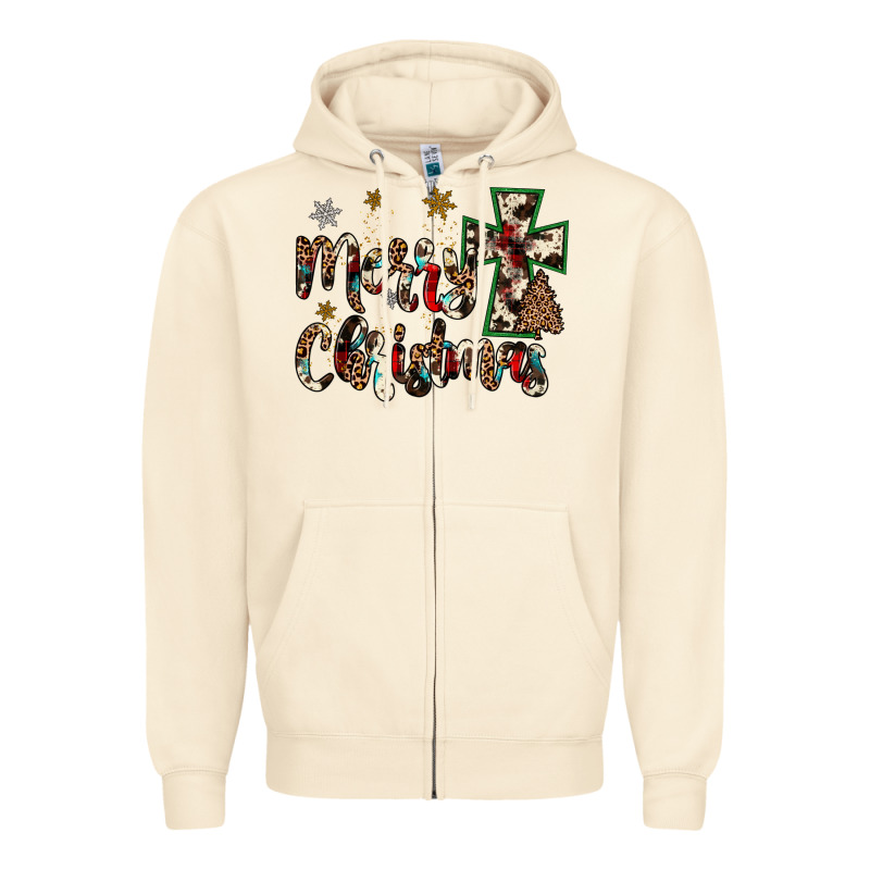 Merry Christmas Zipper Hoodie by JahusDesignShop | Teevron