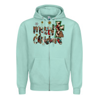 Seafoam merry christmas Zipper Hoodie - JahusDesignShop