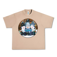 Burro Chillin With My Snowmies Urban Heavy Tee - FaDigitalArtStudio