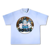Grape Ice Chillin With My Snowmies Urban Heavy Tee - FaDigitalArtStudio