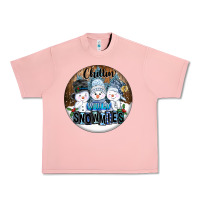 Salmon Chillin With My Snowmies Urban Heavy Tee - FaDigitalArtStudio