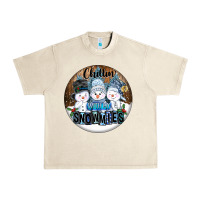 Sandshell Chillin With My Snowmies Urban Heavy Tee - FaDigitalArtStudio