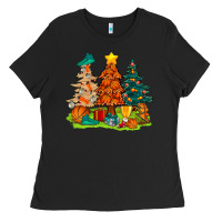 Christmas Basketball Trees Bbs Ladies Tee | Teevron