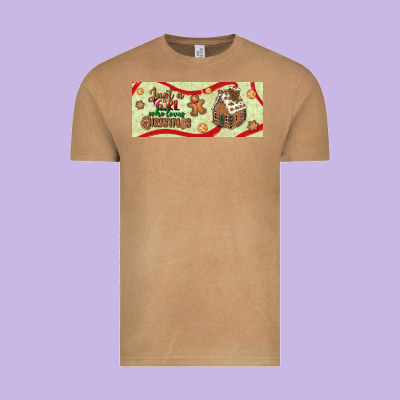 Just A Girl Who Loves Christmas Vintage Tee Designed By Bundleandbundleshop
