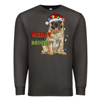 Smoke merry and bright pug Premium Sweatshirt - RanaPortraitStore
