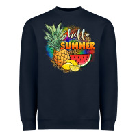 Navy hello summer pineapple Heavyweight Sweatshirt - JahusDesignShop