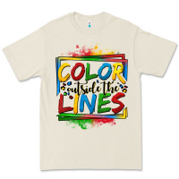 Bone color outside the lines autism Premium Tee - OliviaCreatesArt