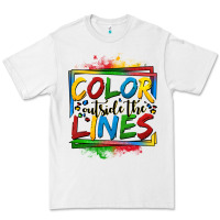 White color outside the lines autism Premium Tee - OliviaCreatesArt