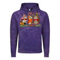 Cloud Purple Hallothanksmas Gnome Coffee Cups Vintage Hoodie - CowhideDigitalArt