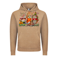 Vintage Coffee Hallothanksmas Gnome Coffee Cups Vintage Hoodie - CowhideDigitalArt