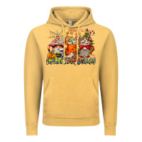 Vintage Mustard Hallothanksmas Gnome Coffee Cups Vintage Hoodie - CowhideDigitalArt