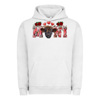 Pigment Lunar Rock Valentine's day mini black highland calf Urban Hoodie - RanaPortraitStore