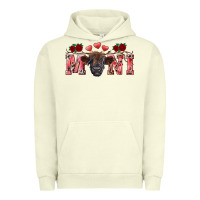 Pigment Pistachio Valentine's day mini black highland calf Urban Hoodie - RanaPortraitStore