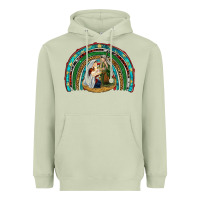 Matcha holy family rainbow Heavyweight Hoodie - RanaPortraitStore