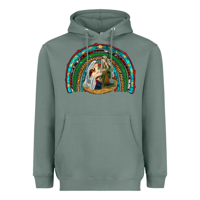 Holy Family Rainbow Heavyweight Hoodie by RanaPortraitStore | Teevron