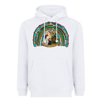 White holy family rainbow Heavyweight Hoodie - RanaPortraitStore
