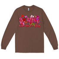 Chestnut Be Mine Valentines Day Long Sleeve Tee - CowhideDigitalArt