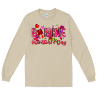 Mushroom Be Mine Valentines Day Long Sleeve Tee - CowhideDigitalArt